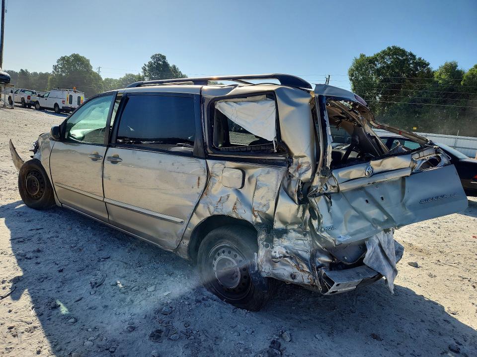 2008 Toyota Sienna VIN 5TDZK23C18S137735 COPART salvage auction — REAR END, GA - CERT OF TITLE-SALVAGE (P), sold $800 on 2026-07-20 (photo 2)
