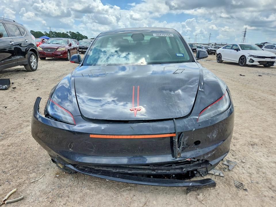 2024 Tesla Model 3 VIN 5YJ3E1EA0RF869685 COPART salvage auction — FRONT END, Tx - Salvage Vehicle Title, sold $13,499 on 2026-07-14 (photo 5)