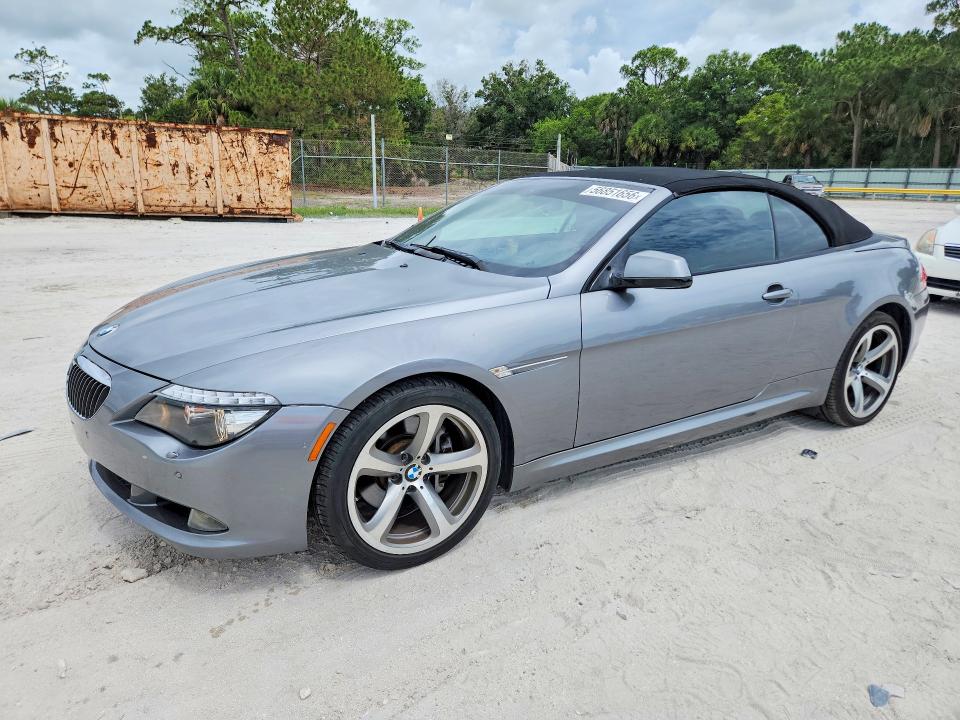 2010 BMW 6 series VIN WBAEB5C56AC226075 COPART salvage auction — MINOR DENT/SCRATCHES, Fl - Certificate Of Title (P), sold $3,500 on 2026-07-08 (photo 1)