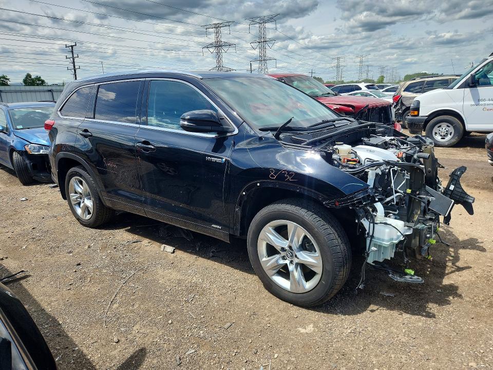 2019 Toyota Highlander VIN 5TDDGRFH1KS060044 COPART salvage auction — FRONT END, Wv - Salvage Certificate, sold $4,100 on 2026-07-21 (photo 4)
