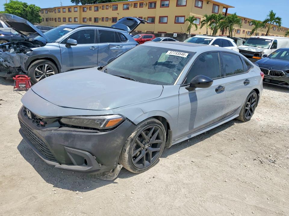 2022 Honda Civic VIN 2HGFE1E57NH474084 — COPART salvage auction photo