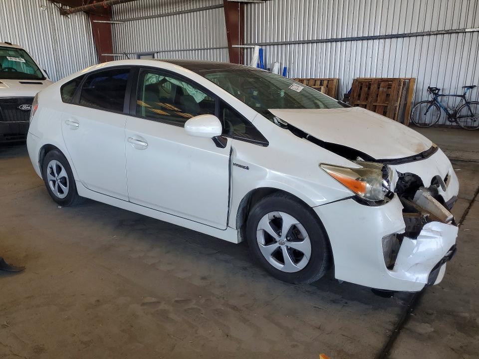 2013 Toyota Prius VIN JTDKN3DU4D5599888 COPART salvage auction — FRONT END, Ca - Salvage Certificate, sold $1,300 on 2026-07-27 (photo 4)
