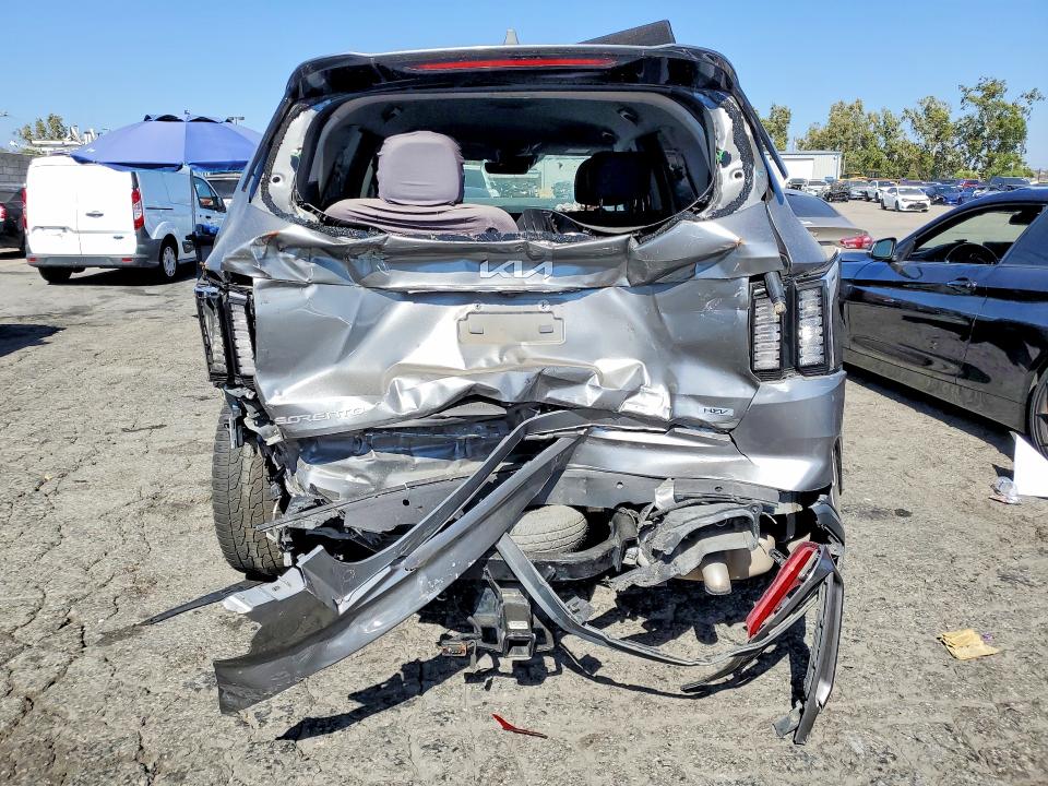 2023 Kia Sorento VIN KNDRHDLG4P5201395 COPART salvage auction — FRONT END, Ca - Salvage Certificate, sold $2,400 on 2026-07-09 (photo 6)