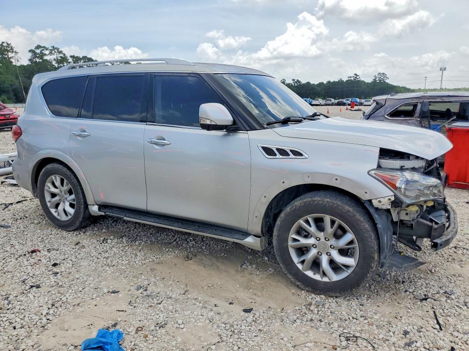 2011 Infiniti Qx56 VIN JN8AZ2NE5B9001836 COPART salvage auction — FRONT END, Tx - Certificate Of Title, sold $2,150 on 2026-07-31 (photo 4)
