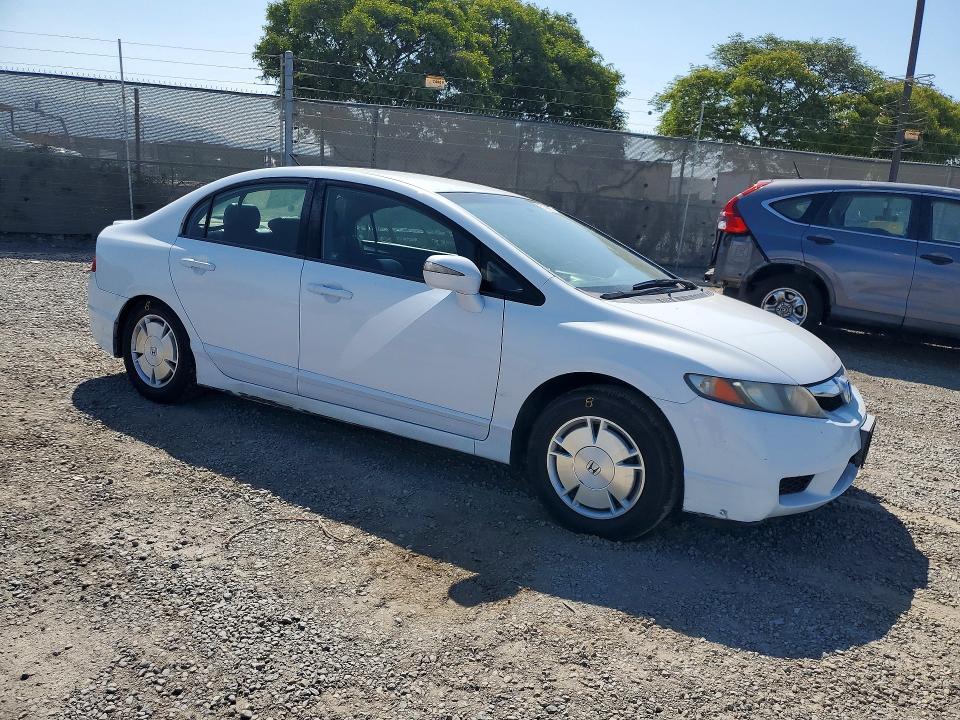 2009 Honda Civic hybrid VIN JHMFA36219S016791 COPART salvage auction — SIDE, Ca - Salvage Certificate, sold $325 on 2026-07-21 (photo 4)
