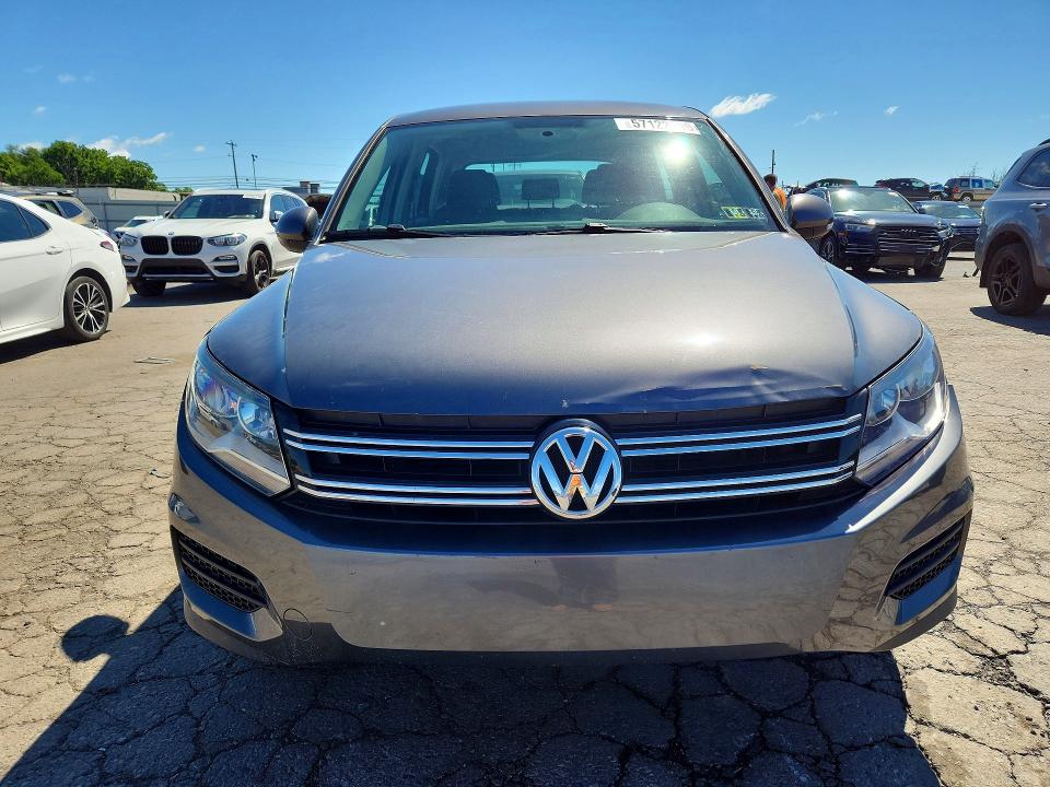 2012 Volkswagen Tiguan VIN WVGBV7AX2CW005034 COPART salvage auction — FRONT END, Pa - Cert Of Title, sold $525 on 2026-07-10 (photo 5)