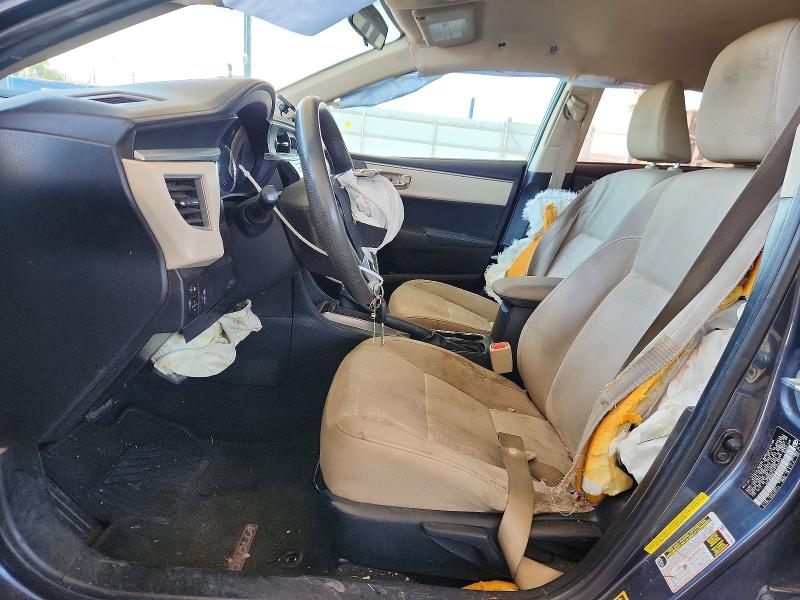 2015 Toyota Corolla VIN 5YFBURHE3FP334572 COPART salvage auction — FRONT END, Tx - Salvage Vehicle Title, sold $1,100 on 2026-07-31 (photo 7)