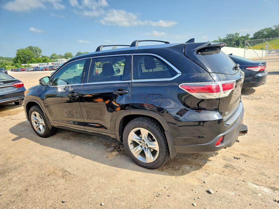 2016 Toyota Highlander VIN 5TDDKRFH7GS241882 COPART salvage auction — HAIL, Wi - Certificate Of Title, sold $9,700 on 2026-07-14 (photo 2)