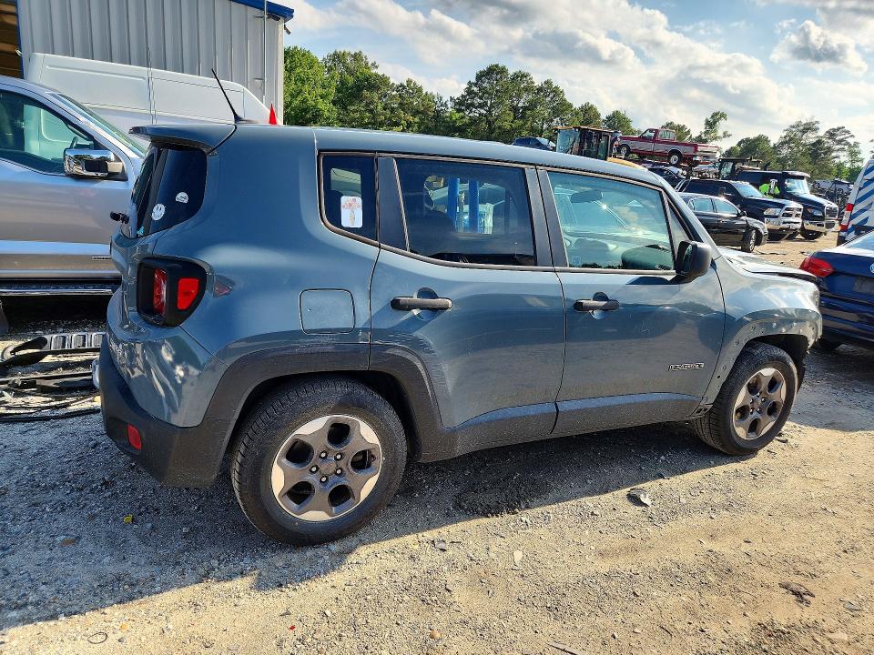 2017 Jeep VIN ZACCJAAB8HPF06956 COPART salvage auction — FRONT END, Va - Cert Of Title - Salvage, sold $675 on 2026-07-28 (photo 3)