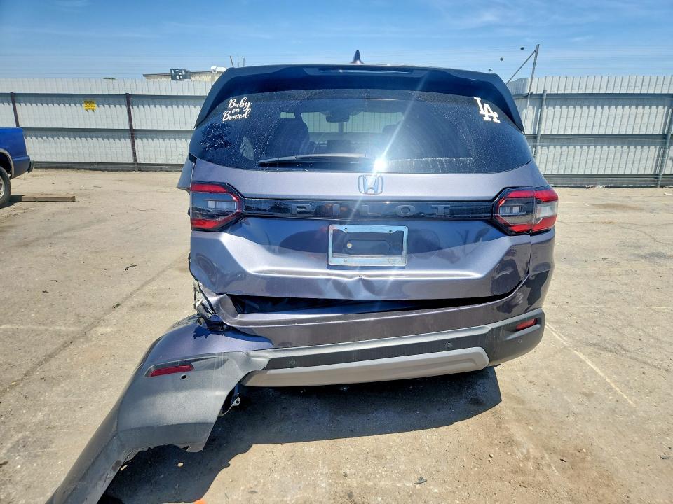 2025 Honda Pilot VIN 5FNYG2H4XSB013232 COPART salvage auction — REAR END, Ca - Salvage Certificate, sold $9,700 on 2026-07-31 (photo 6)