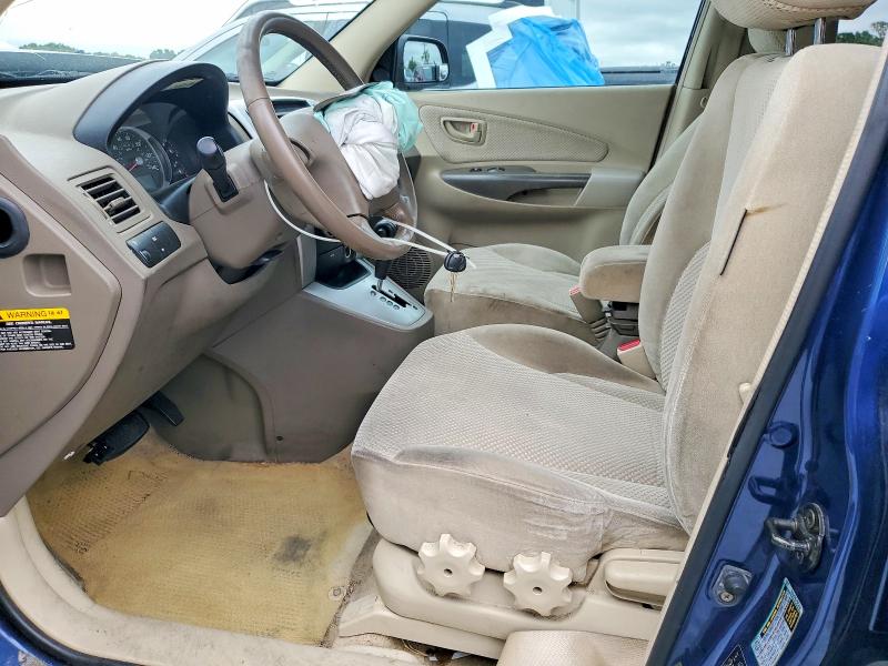 2006 Hyundai Tucson VIN KM8JN12D86U295017 COPART salvage auction — FRONT END, Fl - Cert Of Title Slvg Rebuildable, sold $375 on 2026-07-07 (photo 7)