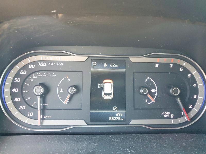 2022 Hyundai Tucson VIN 5NMJBCAE3NH080492 COPART salvage auction — HAIL, Oh - Cert Of Title-Salvage, sold $8,500 on 2026-07-31 (photo 9)