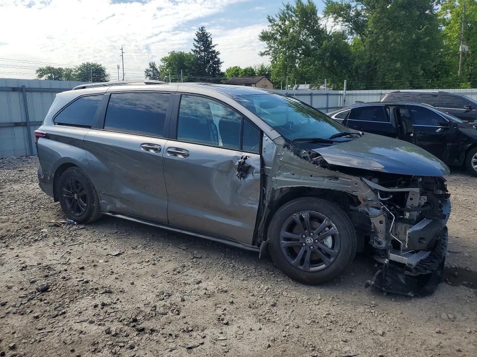 2026 Toyota Sienna VIN 5TDXSKFC0TS229527 COPART salvage auction — FRONT END, Oh - Cert Of Title-Salvage, sold $23,500 on 2026-07-24 (photo 4)