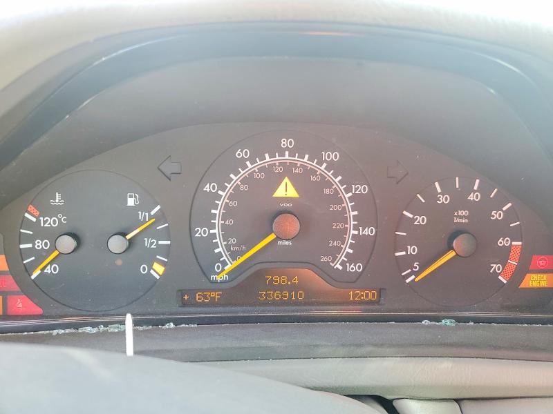 1999 Mercedes-benz Clk-klasse VIN WDBLJ65G2XF085593 COPART salvage auction — FRONT END, Ut - Salvage Certificate, sold $150 on 2026-07-20 (photo 9)