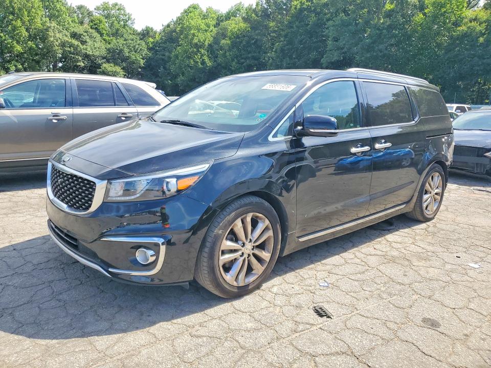 2017 Kia SEDONA VIN KNDME5C18H6334077 COPART salvage auction — FRONT END, Ga - Cert Of Title-Salvage, sold $2,950 on 2026-07-24 (photo 1)