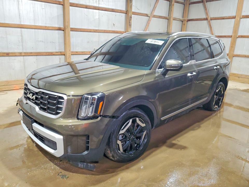 2025 Kia Telluride VIN 5XYP6DGC3SG603672 COPART salvage auction — FRONT END, Va - Cert Of Title - Salvage, sold $12,100 on 2026-07-27 (photo 1)