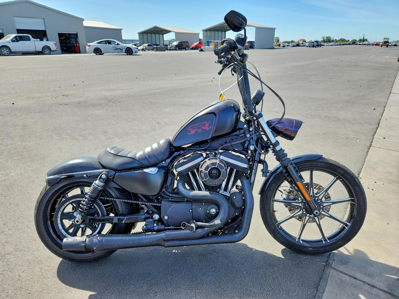 2017 Harley-Davidson XL883 VIN 1HD4LE217HC401503 COPART salvage auction — Side, CA - SALVAGE CERTIFICATE, sold $2,750 on 2026-07-09 (photo 1)