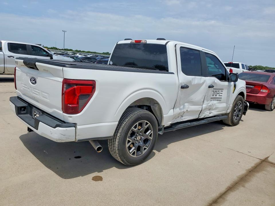 2024 Ford F-150 lightning VIN 1FTEW2K55RKD52064 COPART salvage auction — SIDE, TX - SALVAGE VEHICLE TITLE (P), sold $13,000 on 2026-09-08 (photo 3)