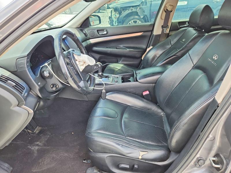 2012 Infiniti G37 VIN JN1CV6AP6CM628089 COPART salvage auction — FRONT END, GA - CERT OF TITLE-SALVAGE (P), sold $275 on 2026-07-23 (photo 7)