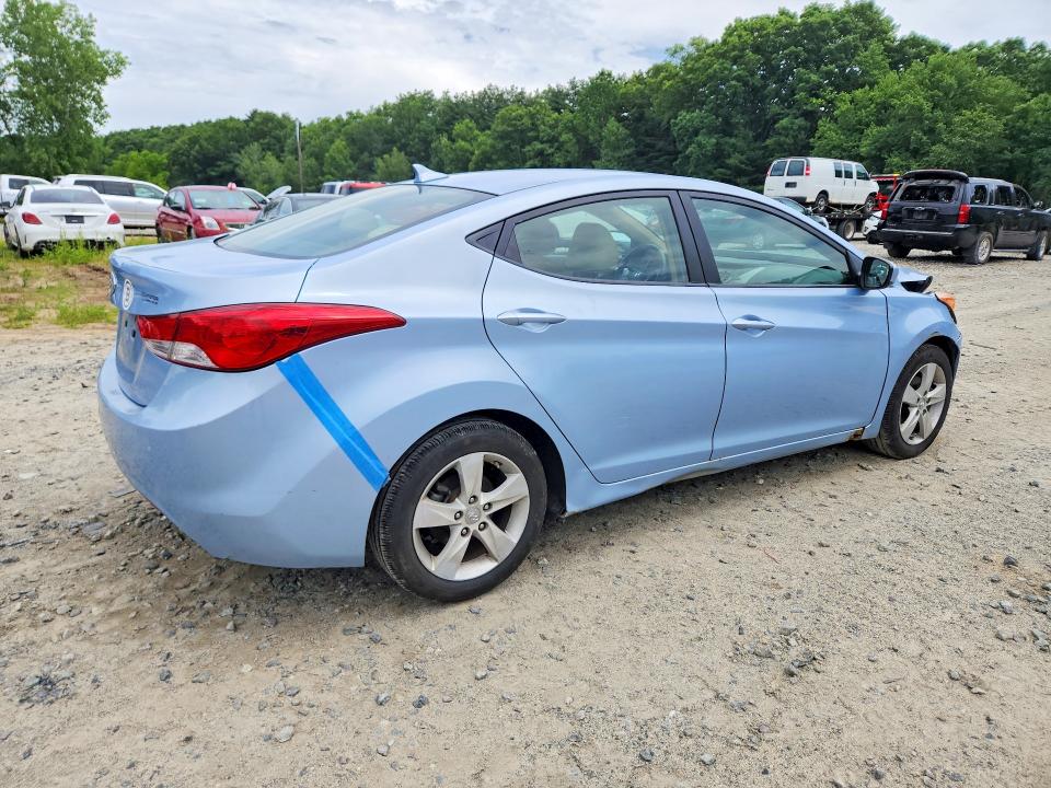 2013 Hyundai Elantra VIN KMHDH4AE0DU626492 COPART salvage auction — FRONT END, Ma - Cert Of Title-Reconstrctd Coll, sold $575 on 2026-07-06 (photo 3)