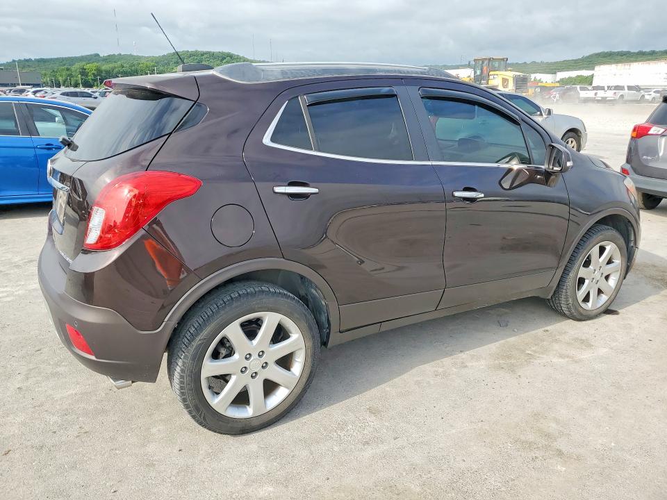 2015 Buick Encore VIN KL4CJHSB6FB253256 COPART salvage auction — HAIL, Ok - Cert Of Title-Salvage, sold $2,450 on 2026-07-08 (photo 3)