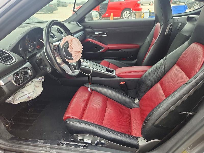 2018 Porsche Cayman VIN WP0AA2A85JK260370 COPART salvage auction — FRONT END, Tx - Salvage Vehicle Title, sold $2,600 on 2026-07-30 (photo 7)