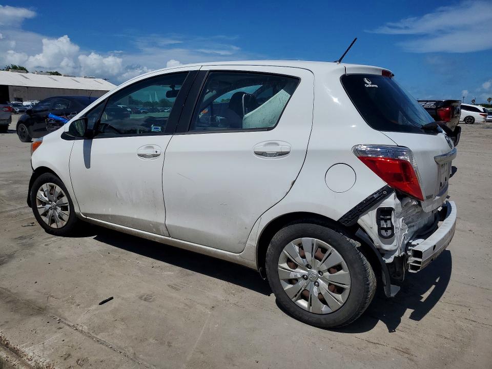 2014 Toyota Yaris VIN VNKKTUD3XEA000365 COPART salvage auction — FRONT END, Tx - Salvage Vehicle Title, sold $1,800 on 2026-07-07 (photo 2)