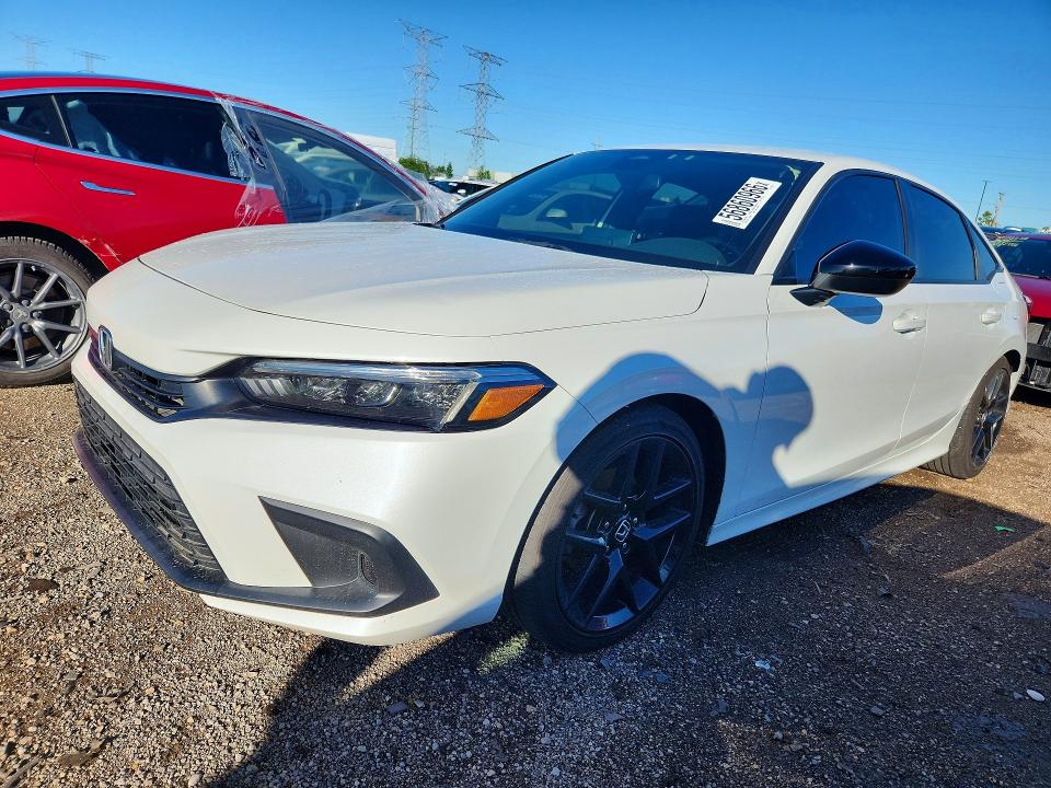 2022 Honda Civic VIN 2HGFE2F51NH602324 — COPART salvage auction photo