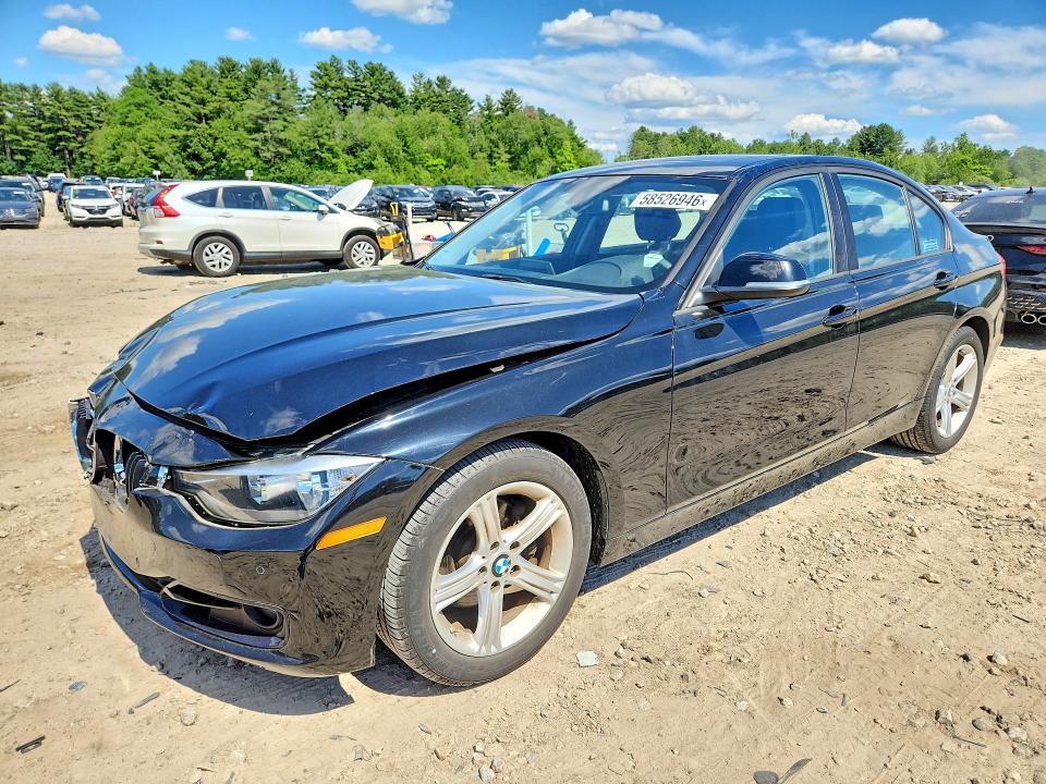 2015 BMW 3er VIN WBA3C3C53FP664111 COPART salvage auction — FRONT END, Ma - Cert Of Title-Reconstrctd Coll, sold $3,050 on 2026-08-03 (photo 1)