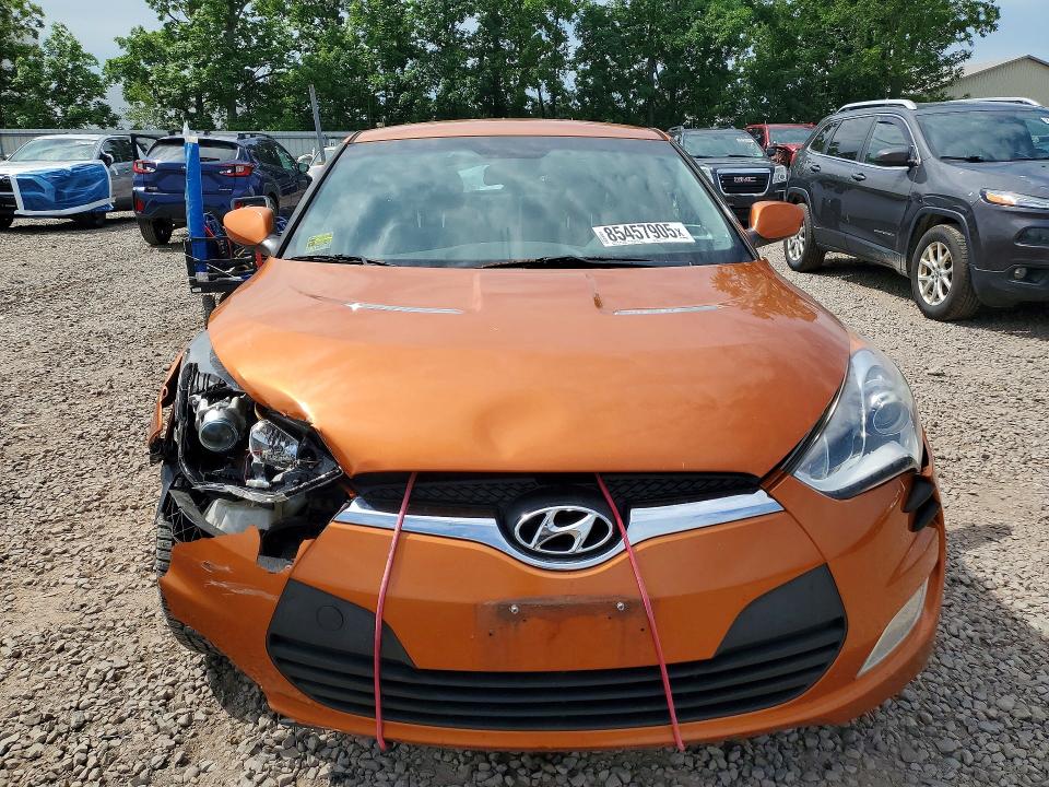 2015 Hyundai Veloster VIN KMHTC6AD5FU222930 COPART salvage auction — FRONT END, Ny - Mv-907A Salvage Certificate, sold $675 on 2026-07-27 (photo 5)