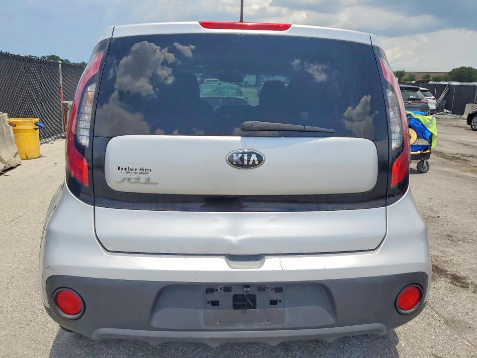 2018 Kia Soul VIN KNDJN2A2XJ7619599 COPART salvage auction — MINOR DENT/SCRATCHES, Fl - Certificate Of Title, sold $1,050 on 2026-07-23 (photo 6)