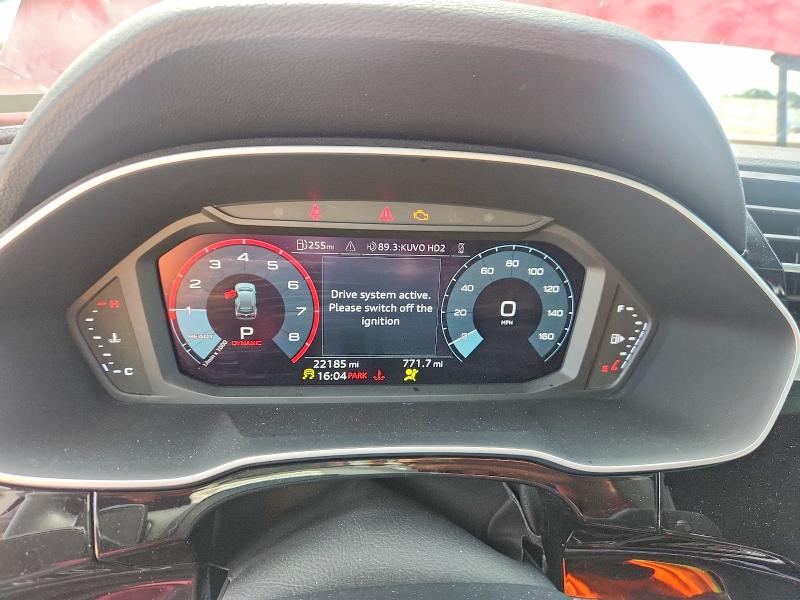 2025 Audi Q3 VIN WA1DECF32S1059421 COPART salvage auction — FRONT END, Fl - Cert Of Title Slvg Rebuildable (P), sold $13,600 on 2026-07-23 (photo 9)