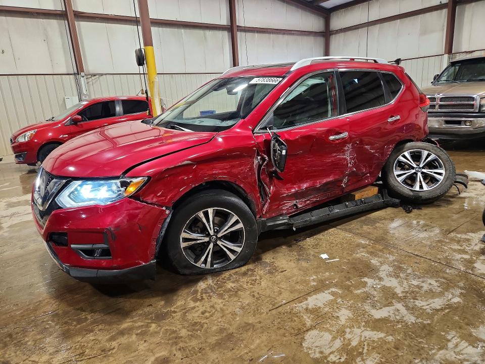 2017 Nissan Rogue VIN JN8AT2MV4HW283674 COPART salvage auction — ALL OVER, PA - CERTIFICATE OF SALVAGE, sold $1,050 on 2026-07-17 (photo 1)