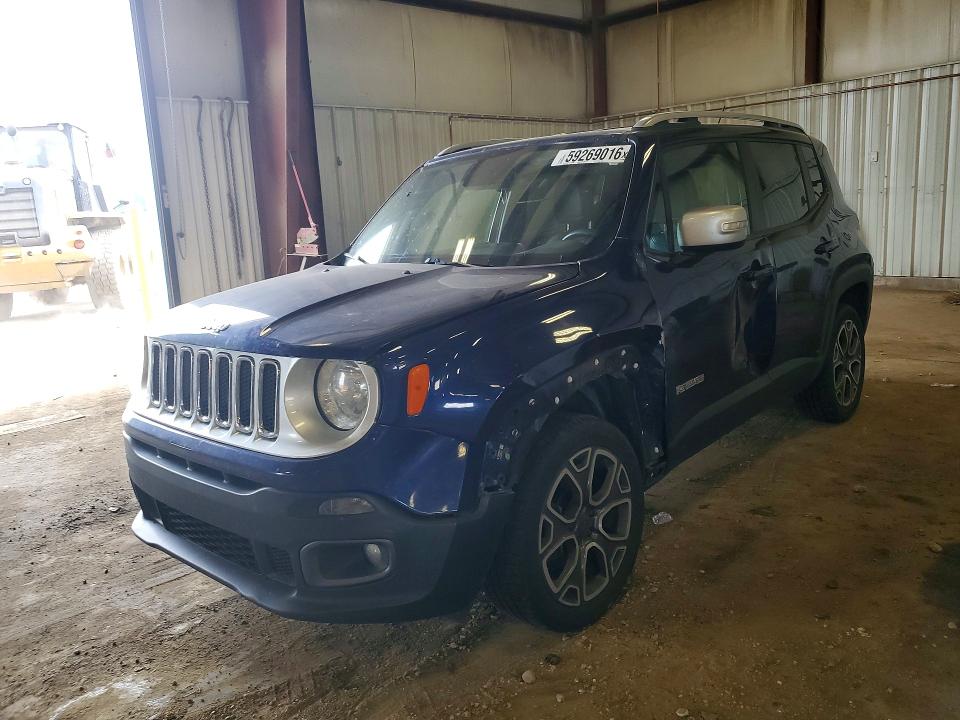 2016 Jeep Renegade VIN ZACCJBDT3GPC70449 COPART salvage auction — SIDE, MI - CERTIFICATE OF TITLE, sold $875 on 2026-07-31 (photo 1)