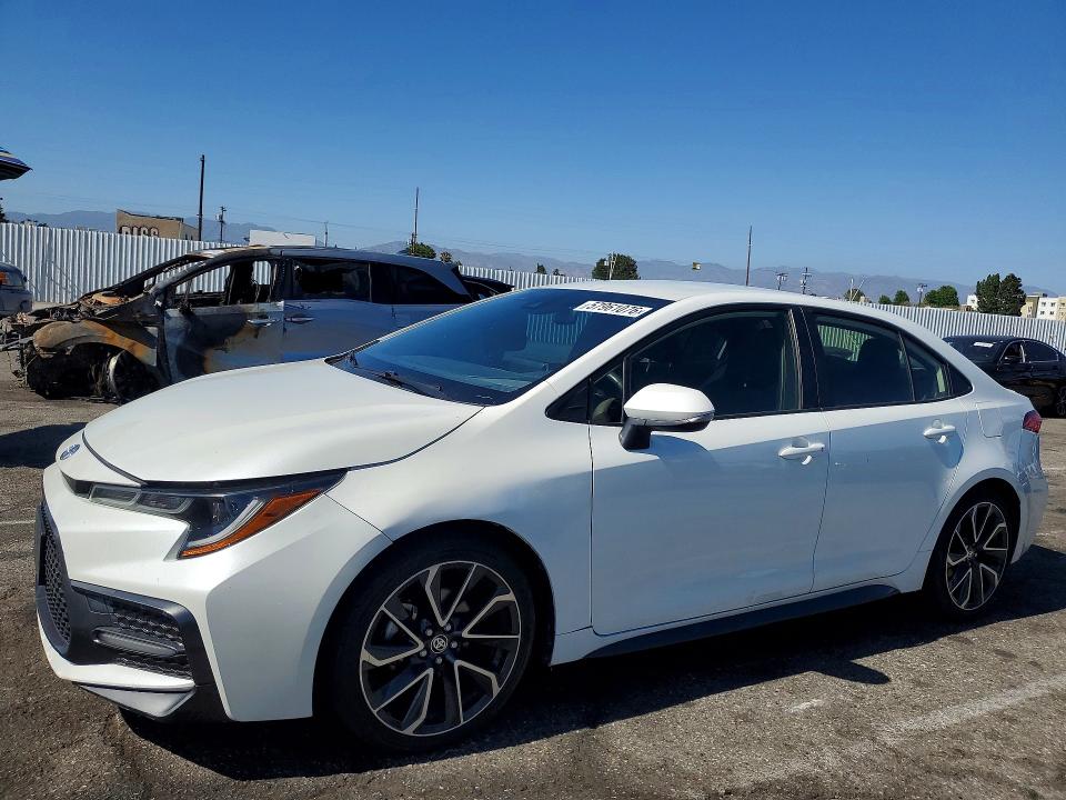 2020 Toyota Corolla VIN JTDS4RCE2LJ032889 COPART salvage auction — MINOR DENT/SCRATCHES, Ca - Salvage Certificate, sold $8,000 on 2026-07-28 (photo 1)