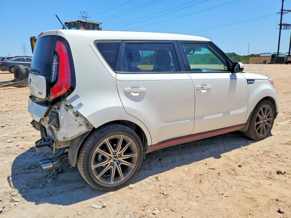 2019 Kia Soul VIN KNDJX3AA7K7686220 COPART salvage auction — REAR END, Nc - Salvage Certificate Of Title, sold $225 on 2026-07-27 (photo 3)