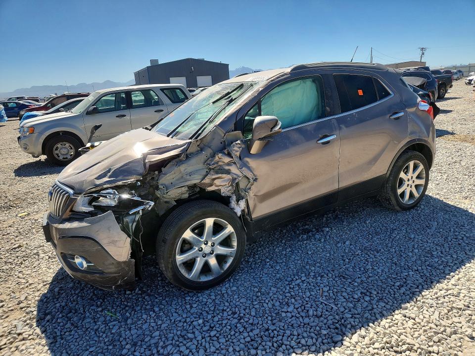2014 Buick Encore VIN KL4CJHSB8EB630104 COPART salvage auction — FRONT END, Ut - Salvage Certificate, sold $125 on 2026-09-04 (photo 1)