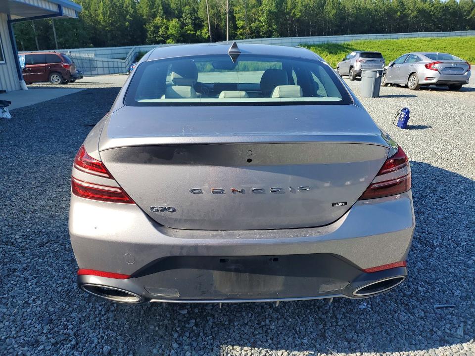 2023 Genesis G70 VIN KMTG54TE8PU127551 COPART salvage auction — WATER/FLOOD, NC - SALVAGE CERT-WATER/FLOOD DAMAG, sold $3,100 on 2026-07-30 (photo 6)
