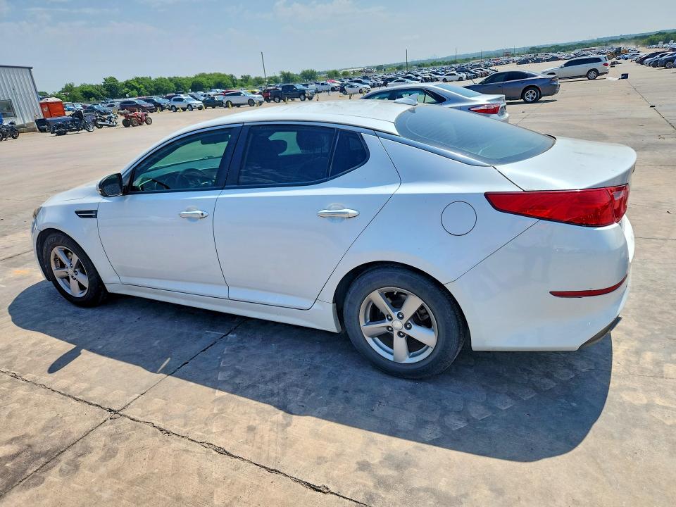 2014 Kia VIN 5XXGM4A70EG296620 COPART salvage auction — WATER/FLOOD, Tx - Salvage Title-Flood Damage, sold $1,050 on 2026-07-09 (photo 2)