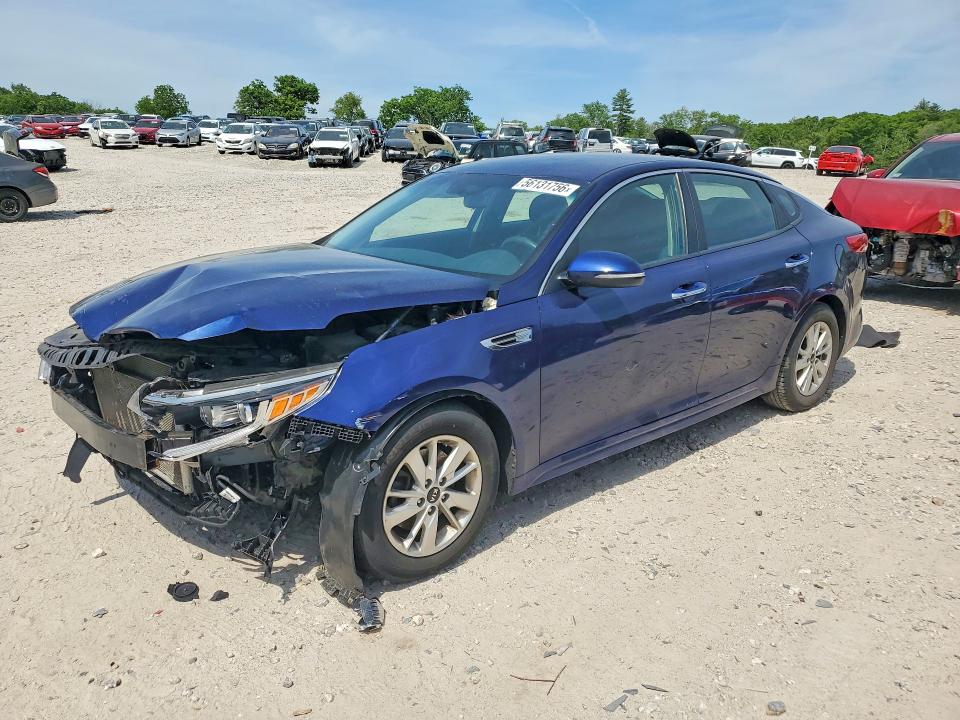 2017 Kia Optima VIN 5XXGT4L32HG174861 COPART salvage auction — FRONT END, Ma - Cert Of Title-Salvage, sold $550 on 2026-07-08 (photo 1)