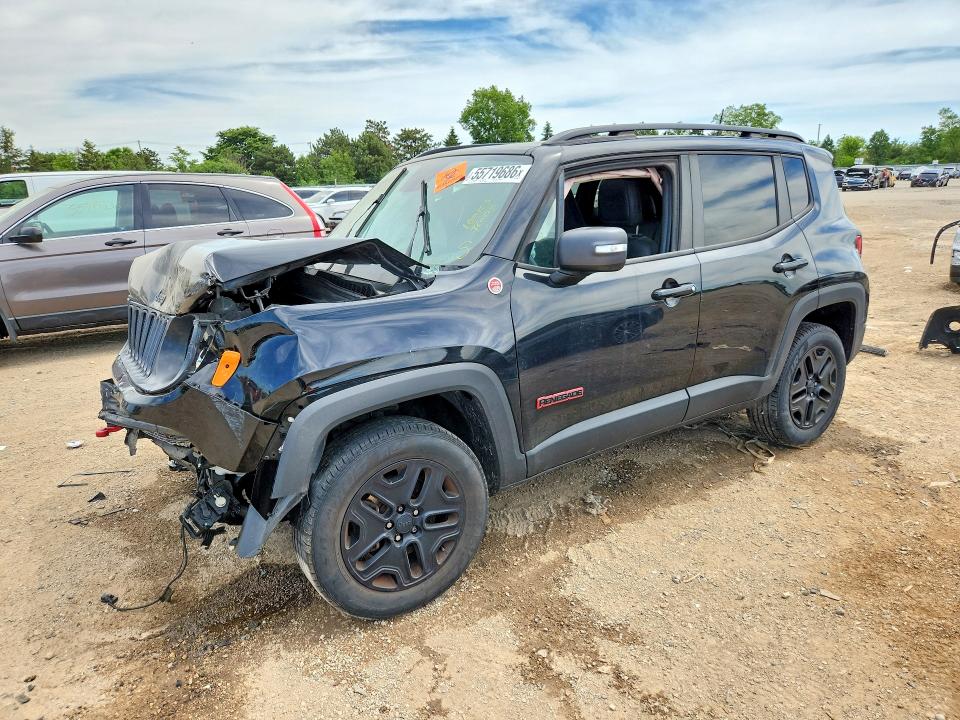 2018 Jeep Renegade VIN ZACCJBCB9JPH98383 COPART salvage auction — FRONT END, IL - SALVAGE CERTIFICATE, sold $525 on 2026-07-30 (photo 1)