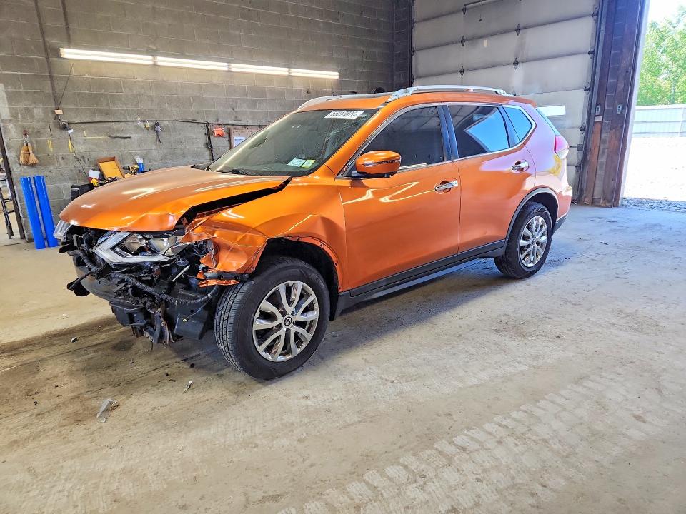 2017 Nissan Rogue VIN JN8AT2MV8HW024427 COPART salvage auction — FRONT END, Ny - Mv-907A Salvage Certificate, sold $1,400 on 2026-07-06 (photo 1)