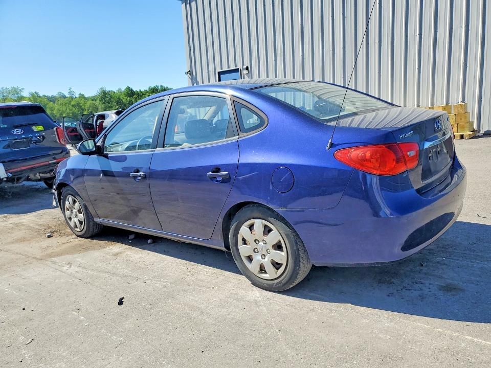 2007 Hyundai Elantra VIN KMHDU46D57U023571 COPART salvage auction — FRONT END, PA - CERT OF TITLE, sold $750 on 2026-07-29 (photo 2)
