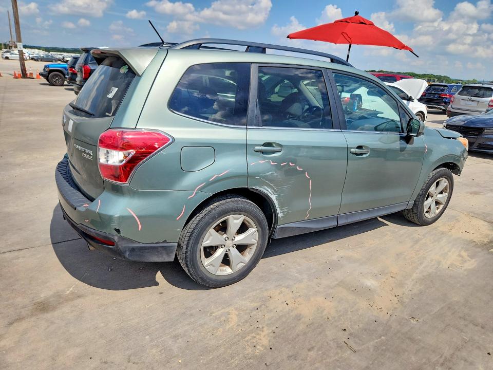2015 Subaru Forester VIN JF2SJARC5FH534194 COPART salvage auction — FRONT END, Tx - Salvage Vehicle Title, sold $1,550 on 2026-08-03 (photo 3)
