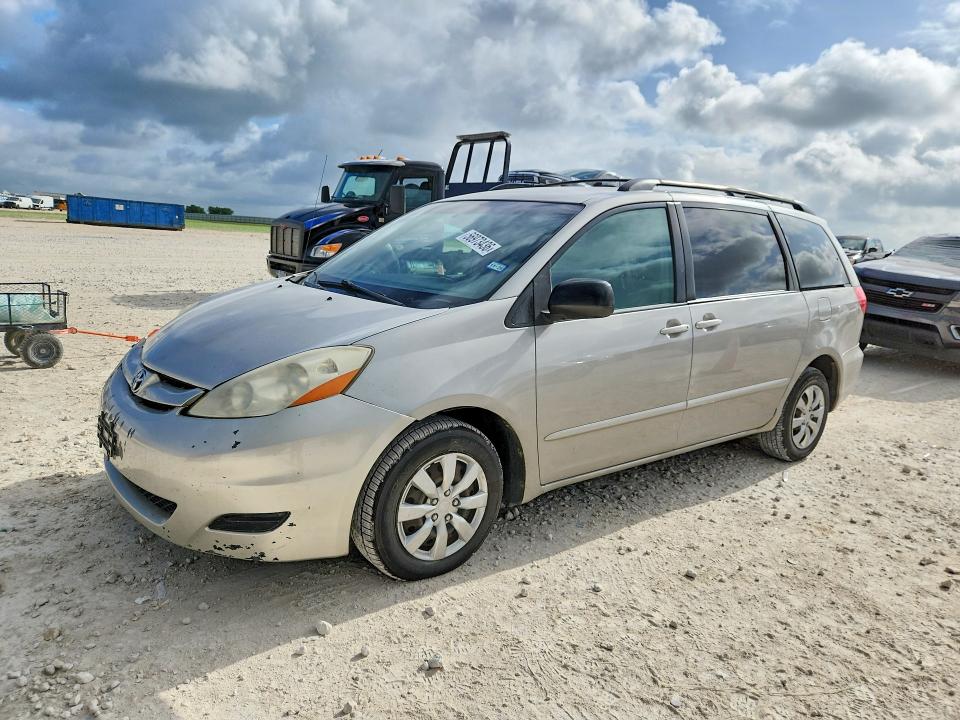 2007 Toyota Sienna VIN 5TDZK23C67S068250 COPART salvage auction — FRONT END, Tx - Salvage Vehicle Title, sold $1,600 on 2026-07-09 (photo 1)