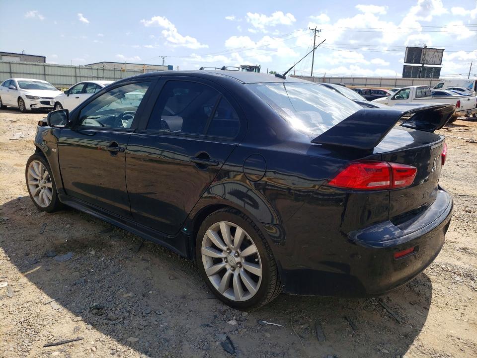 2008 Mitsubishi Lancer VIN JA3AU86U98U025080 COPART salvage auction — FRONT END, Va - Cert Of Title - Salvage, sold $275 on 2026-07-06 (photo 2)