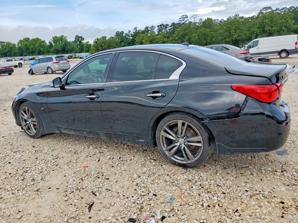2015 Infiniti Q50 VIN JN1BV7AP5FM348511 COPART salvage auction — REAR END, Tx - Salvage Vehicle Title, sold $1,400 on 2026-07-28 (photo 2)