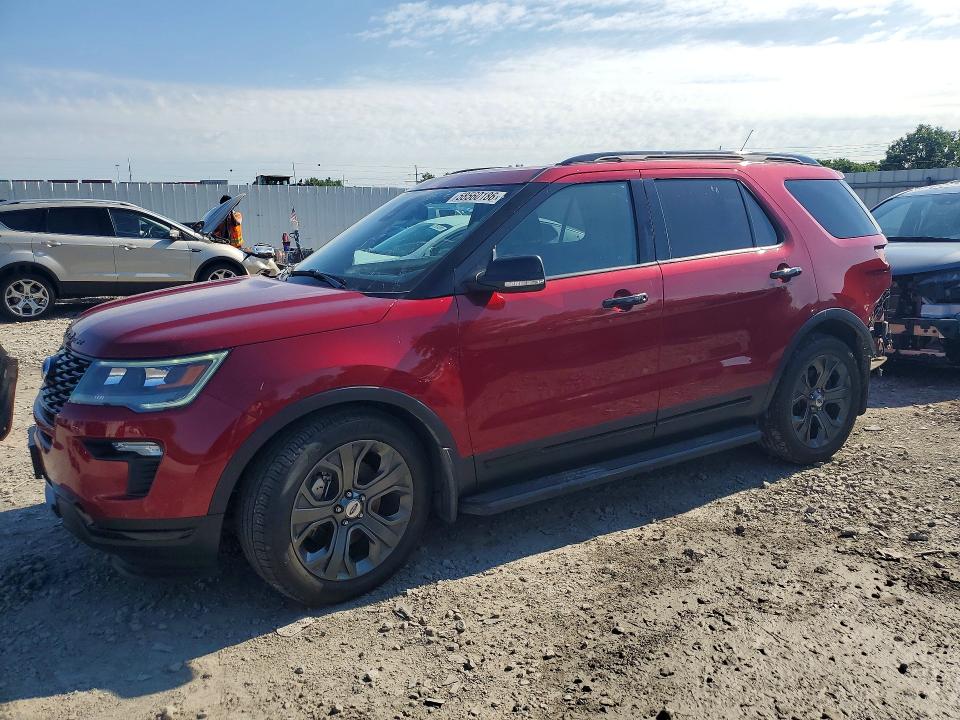 2018 Ford Explorer VIN 1FM5K8GT0JGC83485 COPART salvage auction — REAR END, Oh - Cert Of Title-Salvage, sold $7,800 on 2026-07-02 (photo 1)