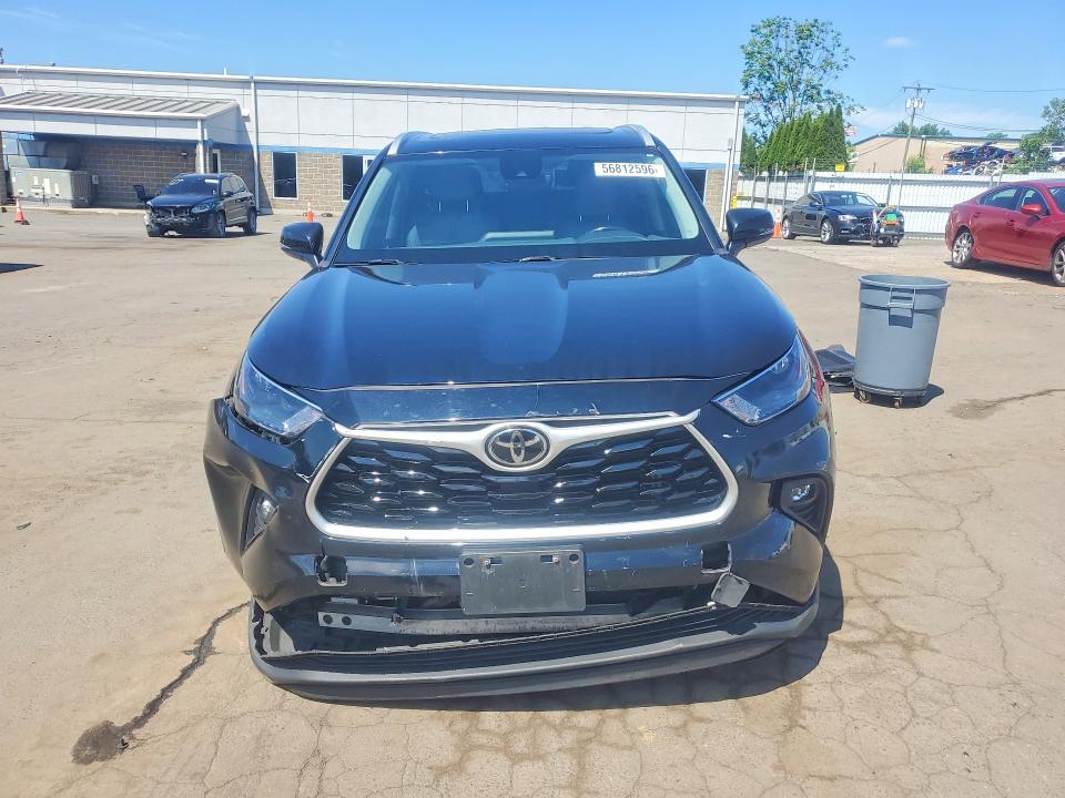 2022 Toyota Highlander VIN 5TDGZRBH7NS179010 COPART salvage auction — FRONT END, Ct - Cert Of Title-Salvage, sold $14,100 on 2026-07-17 (photo 5)