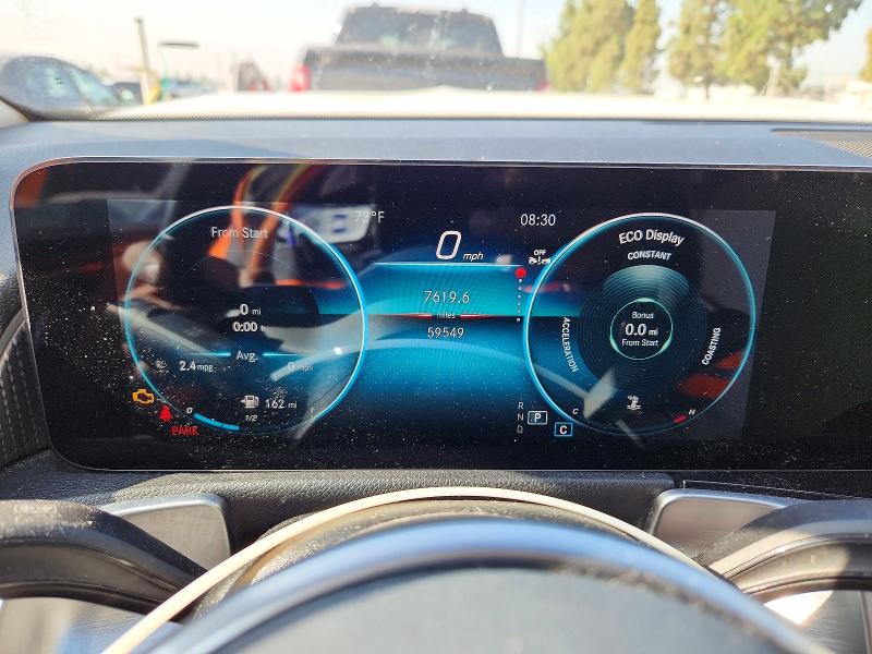 2022 Mercedes-benz Glb VIN W1N4M4GB1NW236982 COPART salvage auction — FRONT END, Ca - Salvage Certificate, sold $9,300 on 2026-07-02 (photo 9)